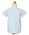 子供服 女の子 綿100％マリンモチーフ刺繍フリル付きTシャツ ブルー(61) トルソー背面