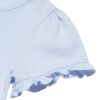 子供服 女の子 綿100％マリンモチーフ刺繍フリル付きTシャツ ブルー(61) デザインポイント2