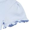 ベビー服 男の子 ベビーサイズ綿100％マリンモチーフ刺繍フリルつきTシャツ ブルー(61) デザインポイント2