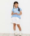 子供服 女の子 リボン＆音符刺繍ポケット付きキュロットパンツ アイボリー(12) モデル画像4