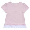 子供服 女の子 綿100％バレリーナモチーフフリルつきTシャツ ピンク(02) 背面