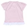 ベビー服 女の子 ベビーサイズ綿100％バレリーナモチーフフリルつきTシャツ ピンク(02) 背面
