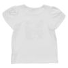 子供服 女の子 綿100％チューリップ袖オープンカフェイラストTシャツ オフホワイト(11) 背面