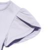 子供服 女の子 綿100％チューリップ袖オープンカフェイラストTシャツ パープル(91) デザインポイント2