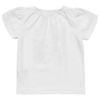 ベビー服 女の子 ベビーサイズ綿100％チューリップ袖オープンカフェイラストTシャツ オフホワイト(11) 背面