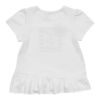 子供服 女の子 リボン＆フリル付きマリンモチーフプリントTシャツ オフホワイト(11) 背面