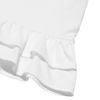 子供服 女の子 リボン＆フリル付きマリンモチーフプリントTシャツ オフホワイト(11) デザインポイント2