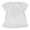 ベビー服 女の子 ベビーサイズリボン＆フリル付きマリンプリントTシャツ オフホワイト(11) 背面