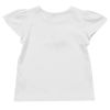 子供服 女の子 綿100％ストライプリボン帽子モチーフプリントTシャツ オフホワイト(11) 背面