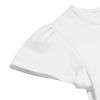 子供服 女の子 綿100％ストライプリボン帽子モチーフプリントTシャツ オフホワイト(11) デザインポイント2