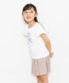 子供服 女の子 綿100％アイスクリームショップ刺繍Tシャツ オフホワイト(11) モデル画像4
