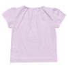 ベビー服 女の子 ベビーサイズ綿100％ネコアップリケつきTシャツ パープル(91) 背面