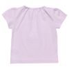 ベビー服 女の子 ベビーサイズ綿100％ネコアップリケつきTシャツ パープル(91) 背面