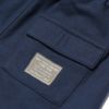 子供服 男の子 吸水速乾オリジナルパッチ付きポケットハーフパンツ ネイビー(06) デザインポイント1