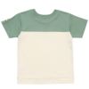 子供服 男の子 綿100％ロゴプリントTシャツ グリーン(08) 背面