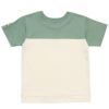 子供服 男の子 綿100％ロゴプリントTシャツ グリーン(08) 背面