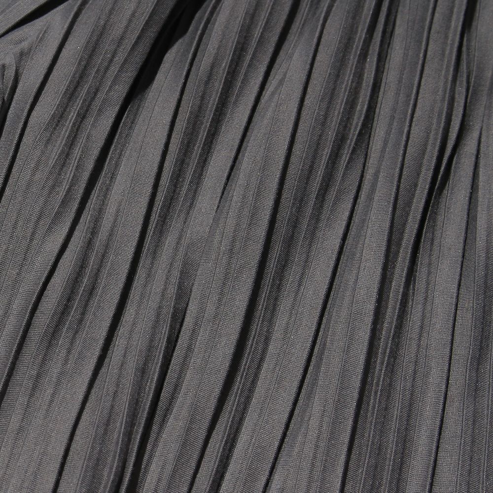 子供服 女の子 ウエストゴムプリーツキュロットパンツ グレー(09) デザインポイント1