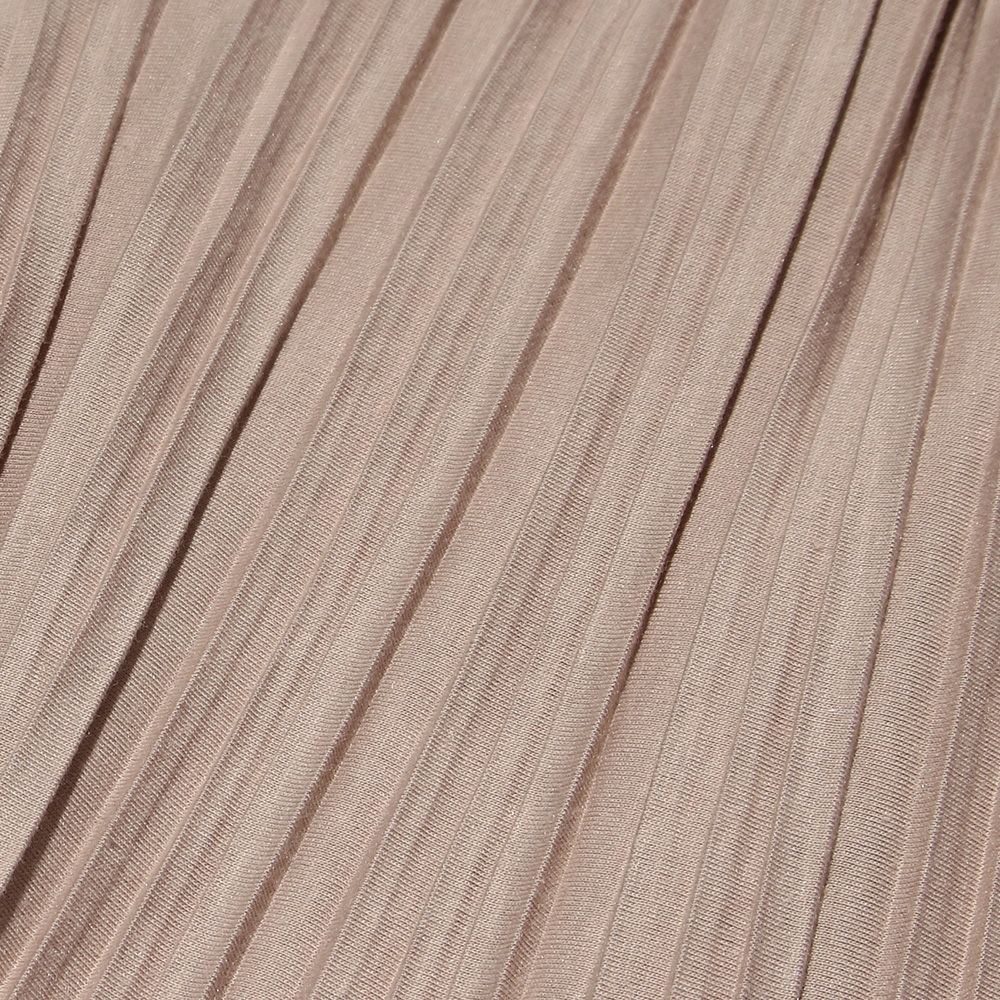 子供服 女の子 ウエストゴムプリーツキュロットパンツ ベージュ(51) デザインポイント1