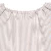 子供服 女の子 ストライプ柄フリル付きTシャツ ベージュ(51) デザインポイント2