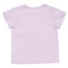 子供服 女の子 綿100％ドレッサー＆猫プリントフリルつきTシャツ パープル(91) 背面