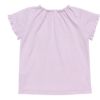 ベビー服 女の子 ベビーサイズ綿100％ドレッサー＆猫プリントフリルつきTシャツ パープル(91) 背面