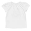 ベビー服 女の子 ベビーサイズスワンプリント＆チュールお花モチーフつきTシャツ オフホワイト(11) 背面