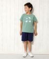 子供服 男の子 綿100％動物シリーズ恐竜プリントTシャツ グリーン(08) モデル画像4