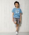 子供服 男の子 綿100％動物シリーズ恐竜プリントTシャツ ブルー(61) モデル画像4