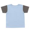 子供服 男の子 綿100％乗り物シリーズロンドンバスモチーフプリントTシャツ ブルー(61) 背面