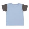 ベビー服 男の子 ベビーサイズ綿100％乗り物シリーズロンドンバスモチーフプリントTシャツ ブルー(61) 背面
