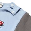 ベビー服 男の子 ベビーサイズ綿100％乗り物シリーズロンドンバスモチーフプリントTシャツ ブルー(61) デザインポイント2