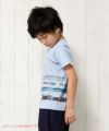 子供服 男の子 綿100％乗り物シリーズ電車プリントTシャツ ブルー(61) モデル画像1