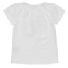 ベビー服 女の子 ベビーサイズ綿100％お花モチーフアップリケ付きTシャツ オフホワイト(11) 背面