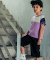 子供服 男の子 ウエストゴムポケット付きストレッチハーフパンツ ブラック(00) モデル画像3