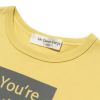 子供服 男の子 綿100％メッセージロゴプリントTシャツ イエロー(04) デザインポイント2