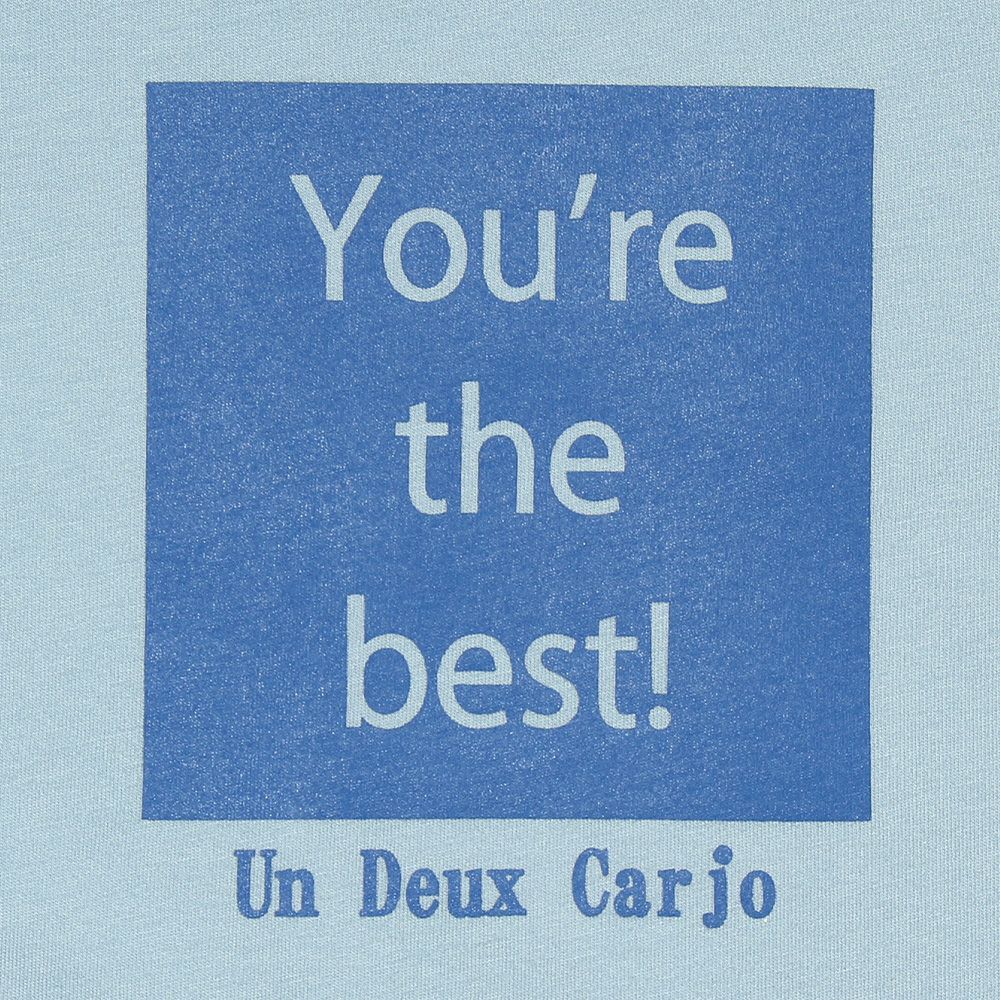 子供服 男の子 綿100％メッセージロゴプリントTシャツ ブルー(61) デザインポイント1