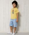 子供服 男の子 綿100％乗り物シリーズ車プリントTシャツ イエロー(04) モデル画像2