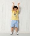 ベビー服 男の子 ベビーサイズ綿100％乗り物シリーズ車プリントTシャツ イエロー(04) モデル画像2
