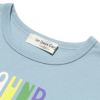 子供服 男の子 楽器シリーズ綿100％ロゴプリントTシャツ ブルー(61) デザインポイント2