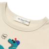 子供服 男の子 綿100％恐竜＆スケボープリント動物シリーズTシャツ ベージュ(51) デザインポイント2