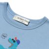 子供服 男の子 綿100％恐竜＆スケボープリント動物シリーズTシャツ ブルー(61) デザインポイント2