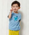 ベビー服 男の子 ベビーサイズ綿100％恐竜＆スケボープリント動物シリーズTシャツ ブルー(61) モデル画像3