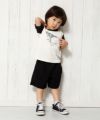 ベビー服 男の子 ベビーサイズ綿100％迷彩柄恐竜プリント動物シリーズTシャツ アイボリー(12) モデル画像2