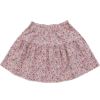 子供服 女の子 綿100％花柄リボ付きギャザースカート ピンク(02) 背面