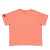 子供服 男の子 綿100％ロゴプリントゆったりシルエットTシャツ オレンジ(07) 背面