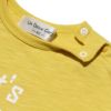 ベビー服 男の子 ベビーサイズ綿100％ロゴプリントゆったりシルエットTシャツ イエロー(04) デザインポイント2