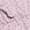 子供服 女の子 綿100％花柄フリルつきギャザーワンピース ピンク(02) デザインポイント1