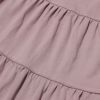 子供服 女の子 ジュニアサイズ綿100％Aラインギャザーティアードワンピース ピンク(02) デザインポイント1