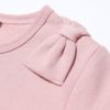 子供服 女の子 お花刺繍Aライン裏毛Tシャツ ピンク(02) デザインポイント2