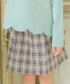 子供服 女の子 綿100％オリジナルチェック柄スカート風キュロットパンツ